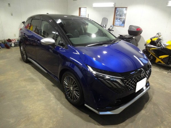 日産　ノート　オーラ　厳選セラミックコーティング。サムネイル